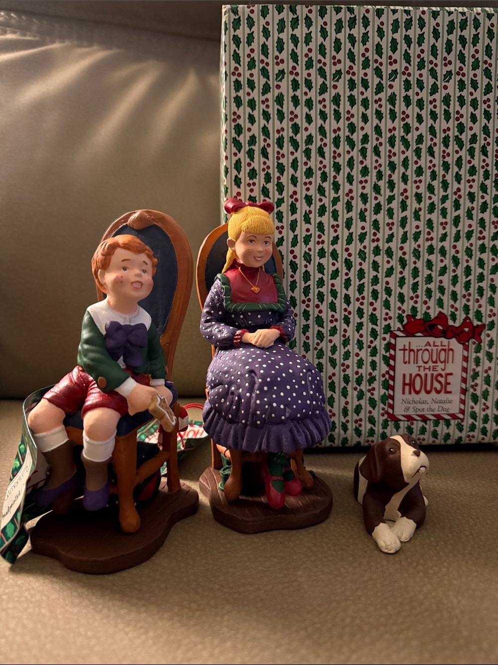 Department 56 Nicholas, Natalie & Spot the dog